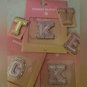 stoney clover x target initial patch stickers